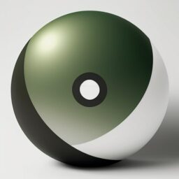 Логотип бело-зеленый шар с дыркой 512×512