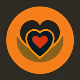 Логотип сердце с двумя руками посередине 512×512